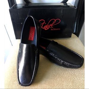 GIOVANNI SEVERO Black Leather Loafers